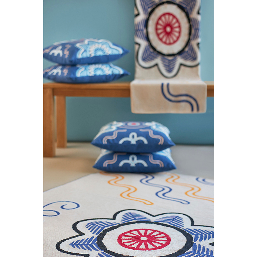 Плед из хлопка по мотивам эвенских орнаментов из коллекции cultural heritage, 130х180 см