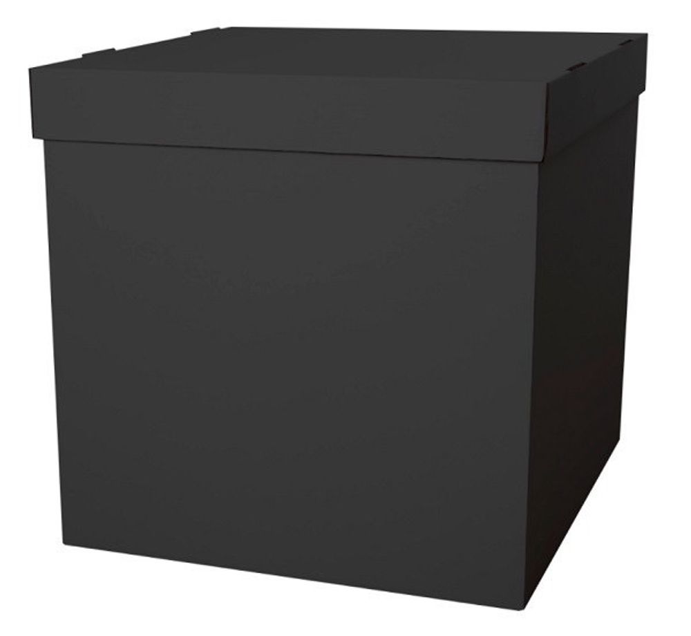 Коробка черная 60/60 оформленная с бантом и надписью