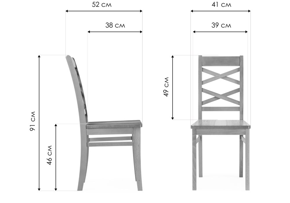 Деревянный стул Валтер дуб