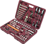 UTS0077MP Набор инструмента универсальный 1/4", 1/2"DR с головками торцевыми MultiProf, 77 предметов