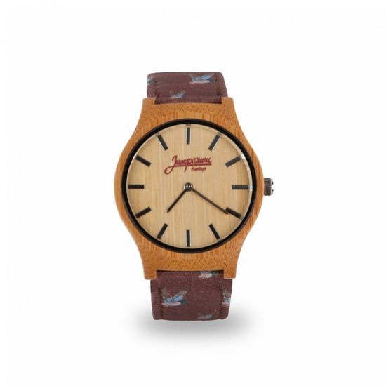 Часы ЗАПОРОЖЕЦ Бамбук Дичь Коричневый