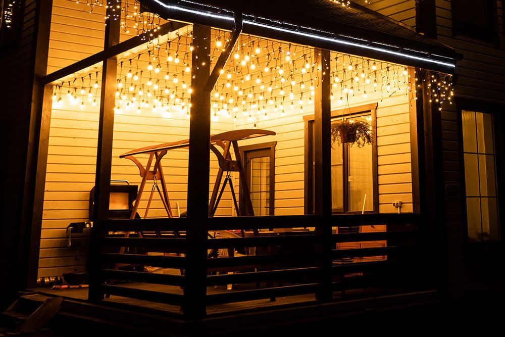 Ретро гирлянда уличная