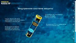 Аккумулятор Nitecore 18650 Li-ion PCB 3500 mAh морозостойкий 8A