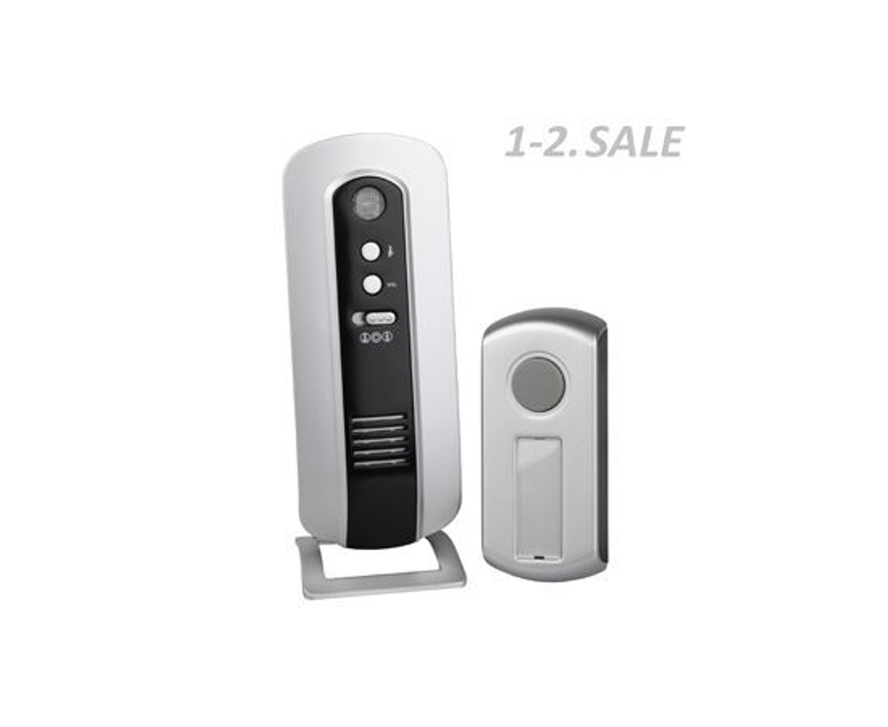 ЭРА звонок беспроводной цифр. C108 100м, 6 мелодий+рег.громк 2хАА/A23 с кнопкой IP44, индик. BL 5792 (2 шт.)