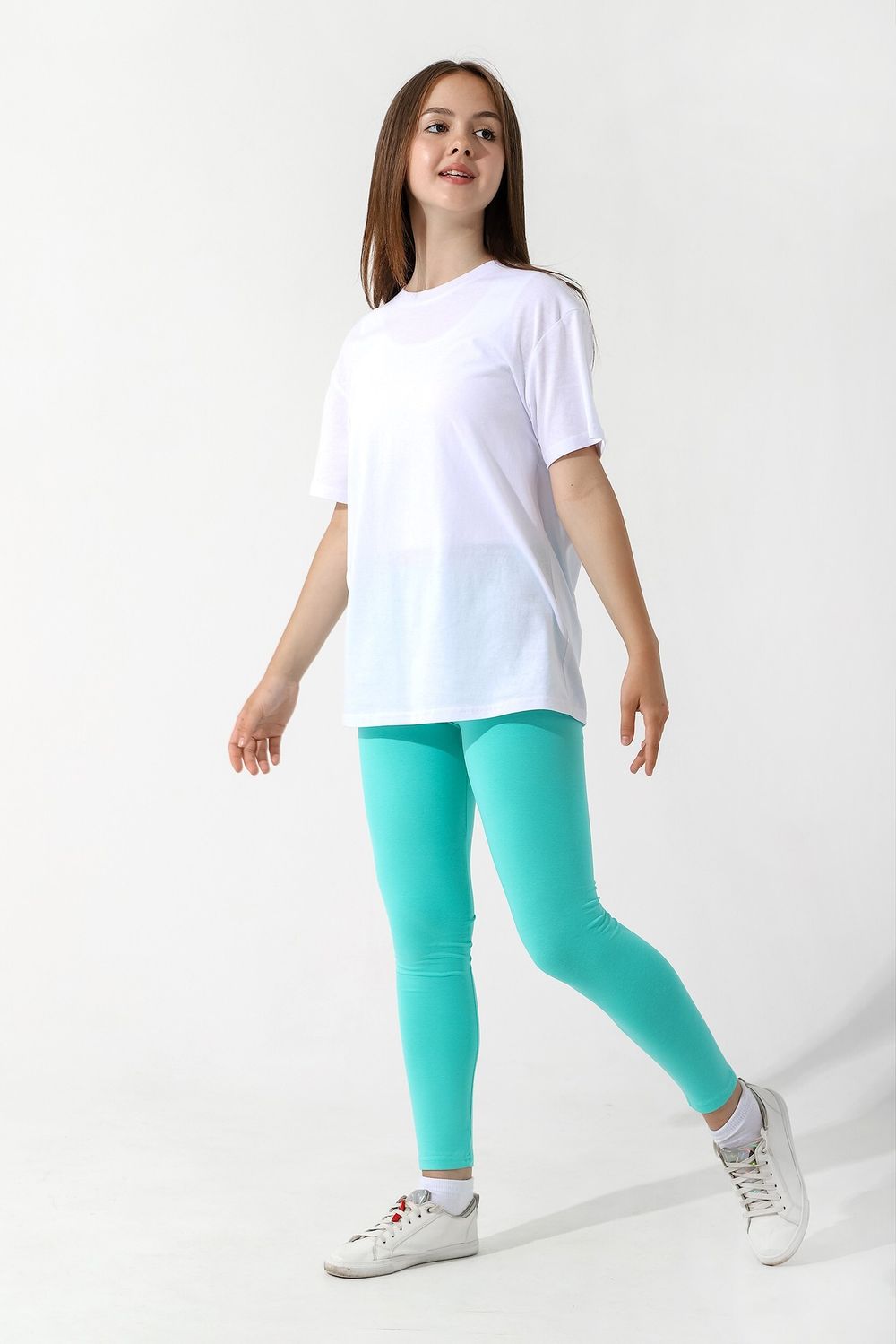 Брюки для девочки Легинсы №2 Виотекс МЕНТОЛОВЫЙ