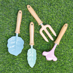 Набор садовых инструментов 4шт (рыхлитель, лопатка 2шт, вилка) "Inbloom"