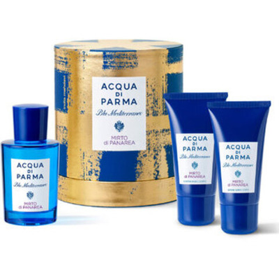 Acqua di Parma Blu Mediterraneo - Mirto di Panarea Dárková sada EDT 100 ml, sprchový gel 75 ml a tělové mléko 75 ml 100ml