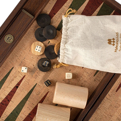 Нарды с боковыми стойками 48x30см Manopoulos Backgammon Backgammon bff1nat