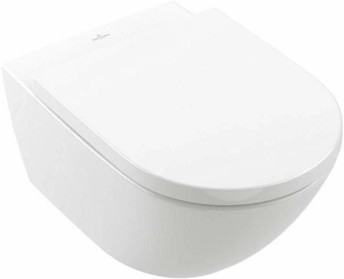 Унитаз подвесной Villeroy&Boch Subway 3.0 4670TSR1 альпийский белый, безободковый, слив торнадо, с крышкой микролифт