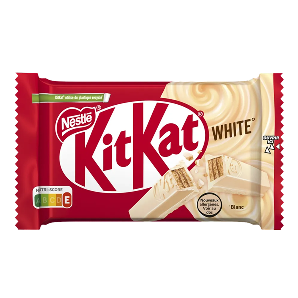 Шоколадный батончик KitKat 4 Finger White с белым шоколадом, 41,5 г