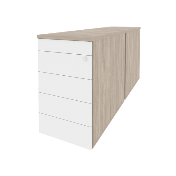 Оникс Тумба двойная приставная/опорная (TIP-ON) O.TPO-2.8 TIP  432*1635*750