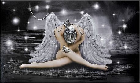 Картина "Ангел" на оргстекле (Плекси акт) 80x120 см.