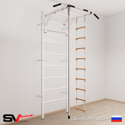 Шведская стенка Sv Sport 534 (Турник рукоход/Канат/Лестница)
