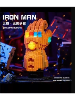 Конструктор мини блоки Золотая Перчатка таноса 933 детали