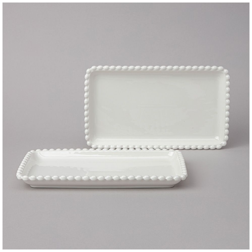 НАБОР БЛЮД LEFARD "PEARL" ПРЯМОУГ. 2 ШТ. 25*14,5*2,5 СМ (КОР=12НАБ.)