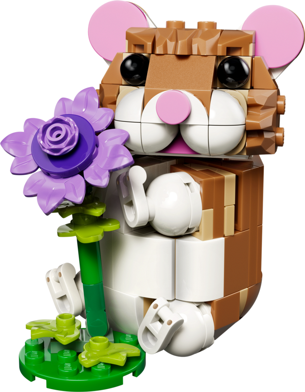 Конструктор Лего Креатор Милый хомяк с цветком — 3в1 | LEGO Creator Cute Hamster 166 деталей (7+) 31376_УЦЕНКА