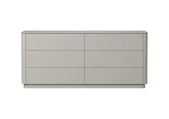 Комод Tammi 6 ящиков ширина 170 см (серо-бежевый)