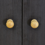 Dipriz Шкаф для одежды 2 двери Марм, 74х55х170 см, со штангой и полкой, ЛДСП черная сосна