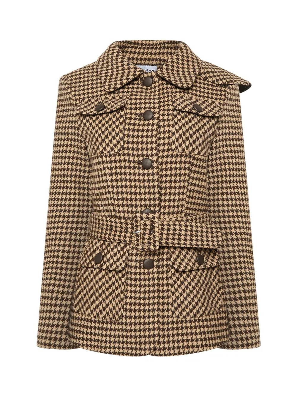 Жакет- пальто из шерсти, Бежевый