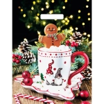 Пакет ПЭ с вырубной ручкой 40*31см «Бег времени» Артпласт