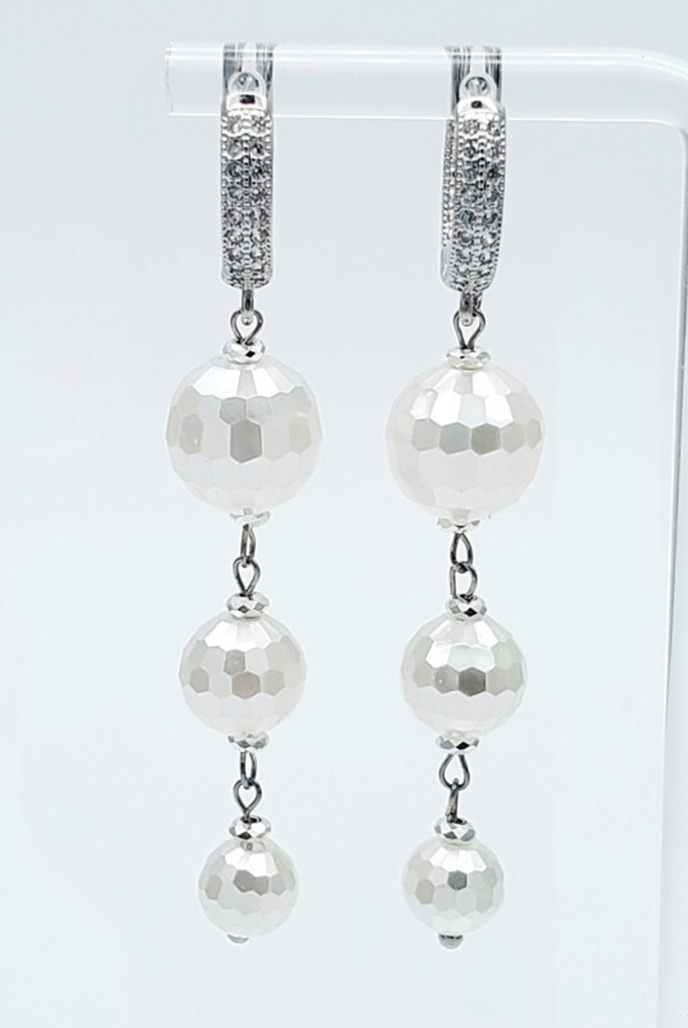 91001931 Серьги Selena Pearls