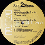 Виниловая пластинка Бетховен - Соната № 9 Крейцерова / Соната № 5 Весна LP