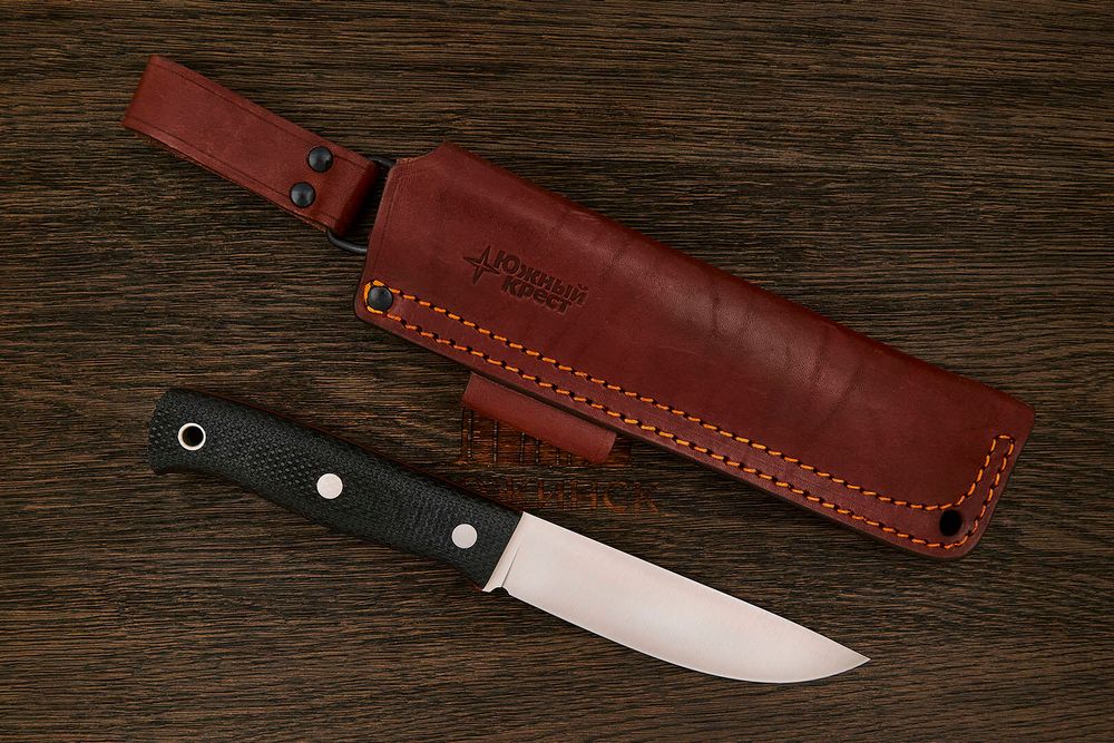 Нож туристический Южный крест Росомаха, клинок 130мм, сталь VG-10, рукоять текстолит чёрный