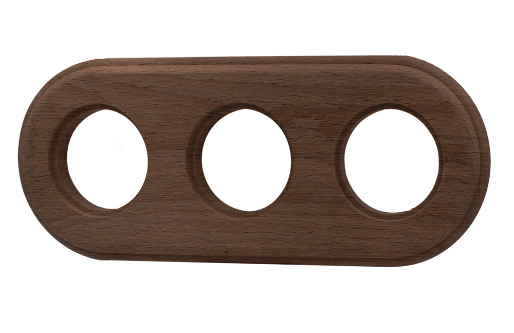 Рамка 3-местная R, дерево, цвет Старое дерево RF1-630-17