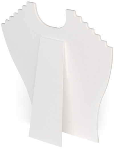 Бюст плоский/резные плечики/гибкая ножка/Н-230 мм.