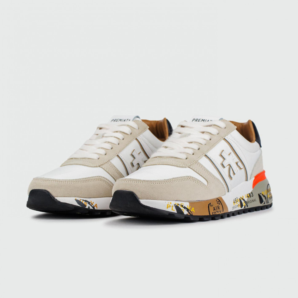 кроссовки Premiata Lander White / Grey