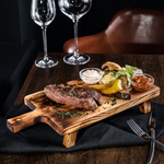 Деревянная сервировочная  доска для подачи блюд и закусок из древесины кедра. Art of Siberia. RD8