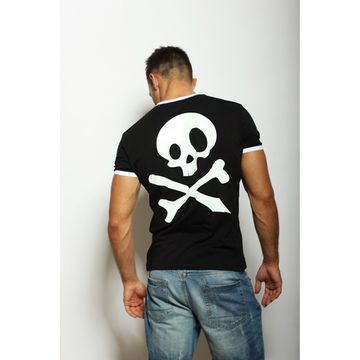 Мужская футболка черная с принтом Scandaloso 010221m-EP