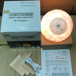 Увлажнитель воздуха, Аромадиффузор + Светильник, ночник Луна 3Д, "3D Moon Lamp Humidifier" 880мл / D-15см