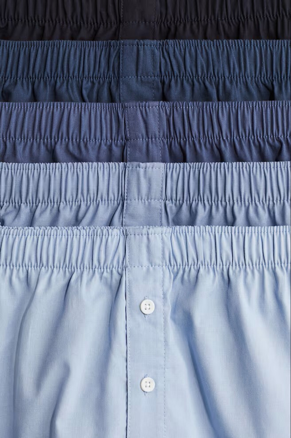 H&M Набор трусов-боксеров ( 5 шт.), светло-голубой