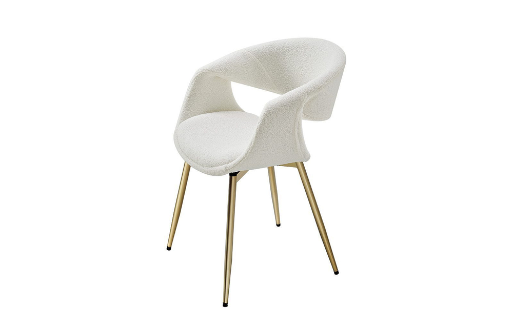 Стул JY1829Q-T белый IPD1859-1/золото