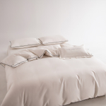 КПБ Однотонный Сатин Элитный на резинке OCER023, 2 спальный, 4 наволочки, простынь 140*200*30