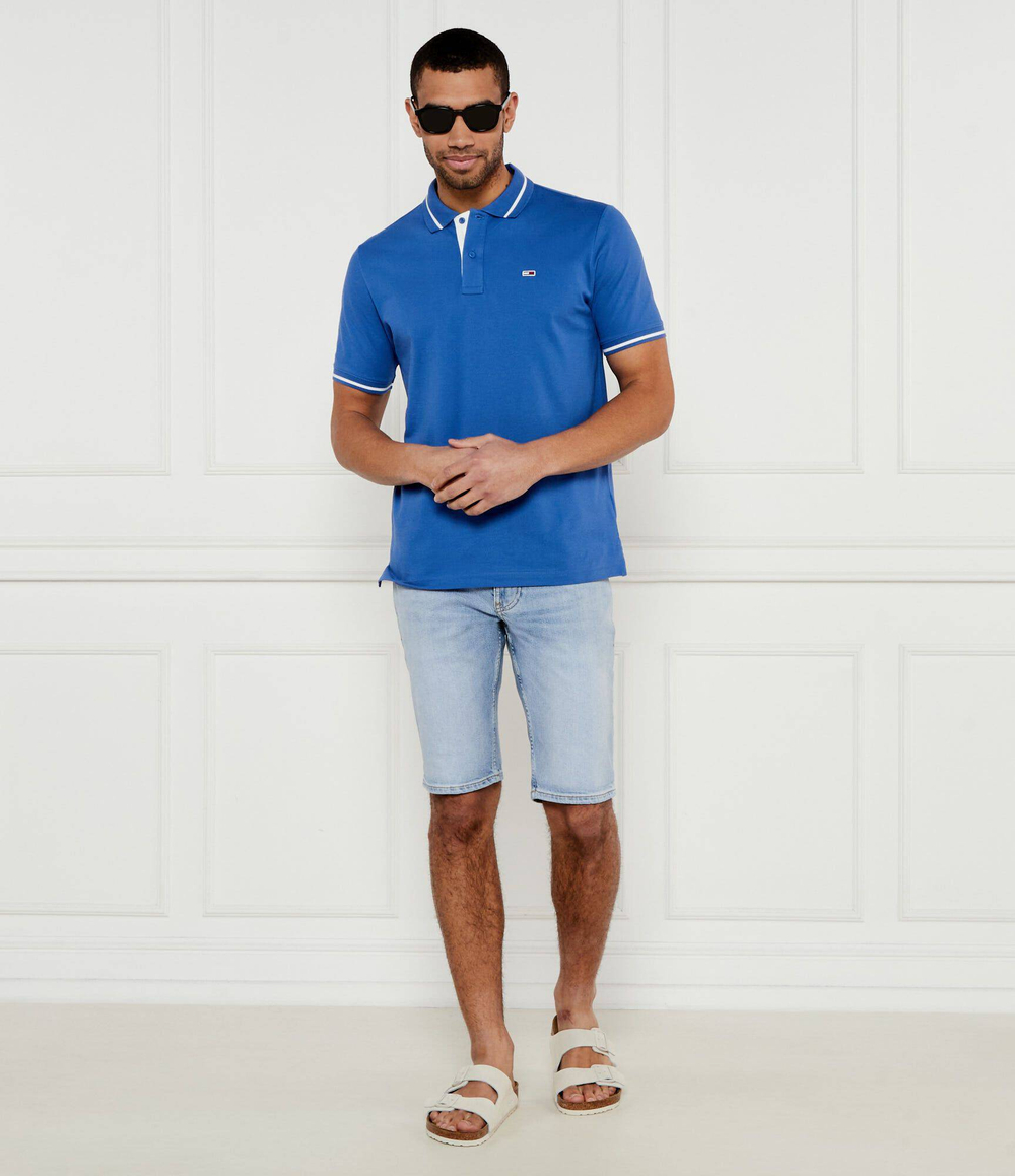 Поло Tommy Jeans - голубой(DM0DM20745)