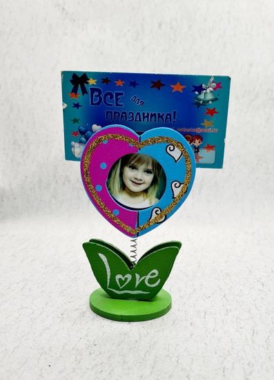 Держатель для фото/визиток "Сердце"