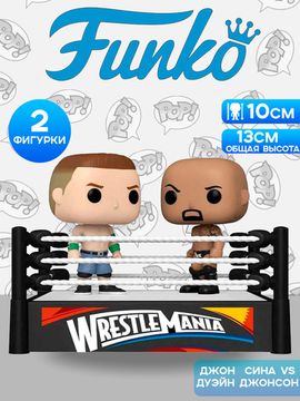 Фигурка Funko POP! Moment WWE Cena vs Rock (2012) 61463 / Фигурка Фанко ПОП! в виде арены с игроками WWE, Джон Сина и Дуэйн Джонсон