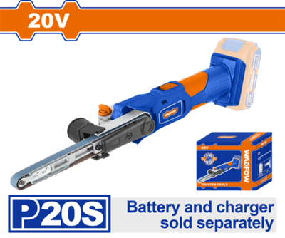 Ленточная шлифмашина аккумуляторная 20В (12) WADFOW WLBS1501