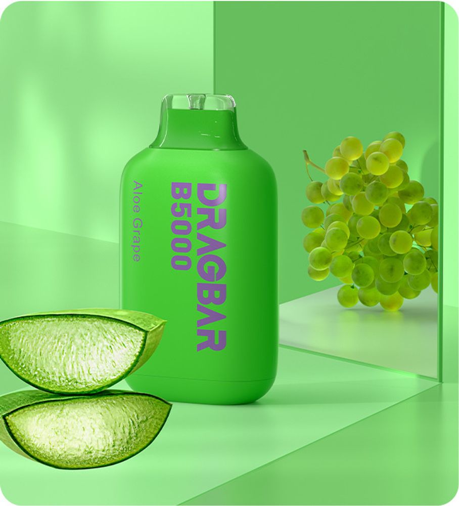 DRAGBAR B5000 - Aloe Grape (5% nic)