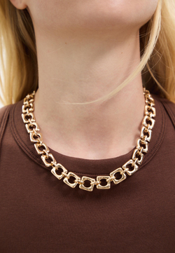 STRADIVARIUS Объемное колье, золотой