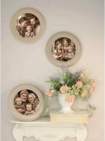 Фоторамка круглая, 3 штуки в наборе