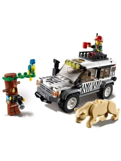 Конструктор Сити Внедорожник для сафари 180 деталей