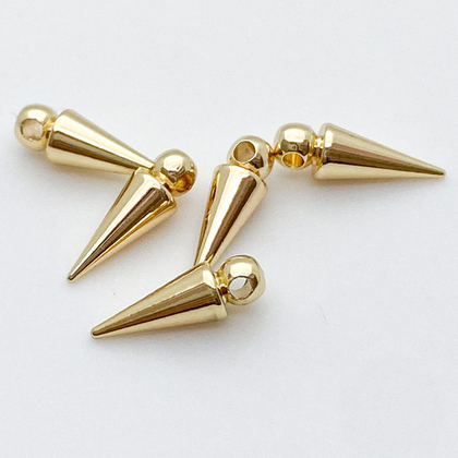 Подвеска Шип, цвет золото, размер 12*4 мм, цена за 1 шт