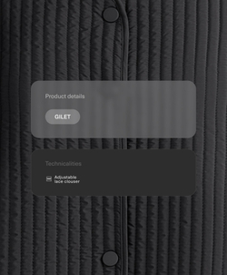 OYSHO Тонкий стеганый нейлоновый жилет, черный