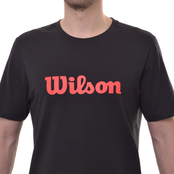 Мужская теннисная футболка Wilson Graphic T-Shirt - черный