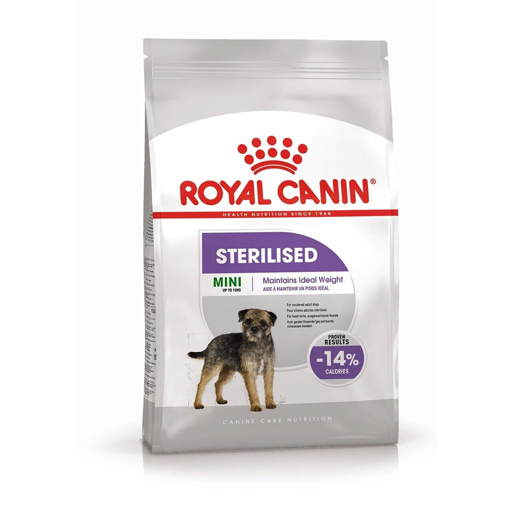 Сухой корм Royal Canin Mini Sterilised для взрослых стерилизованных собак мелких размеров, склонных к набору веса Сухой корм Royal Canin Mini Sterilised для взрослых стерилизованных собак мелких размеров, склонных к набору веса