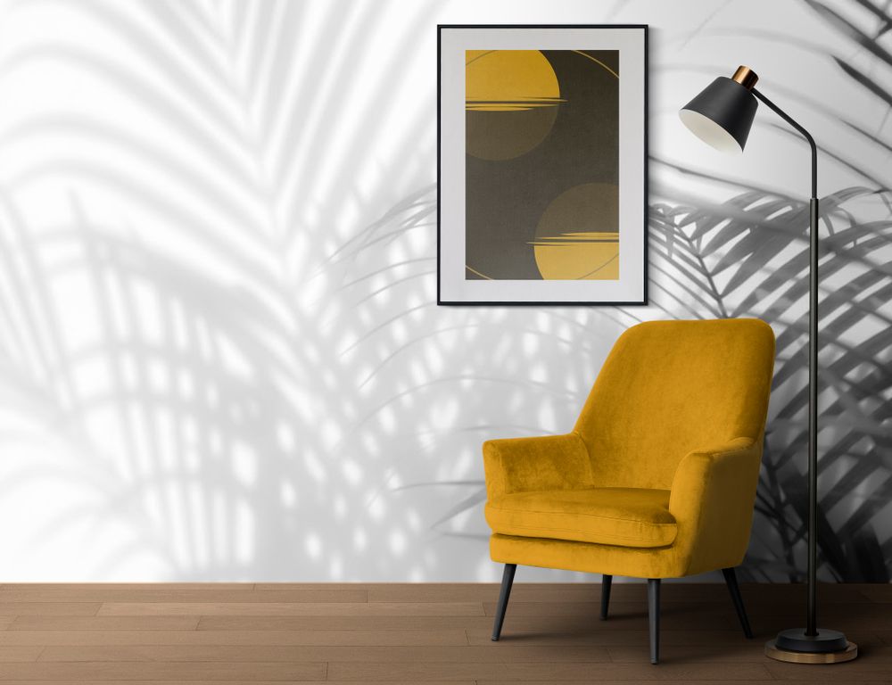 Фотообои тень пальмовых листьев