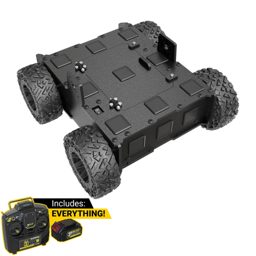 Overlander-4 All-Terrain Robot Platform (25lb Payload, 3.8mph) Without Battery & Charger